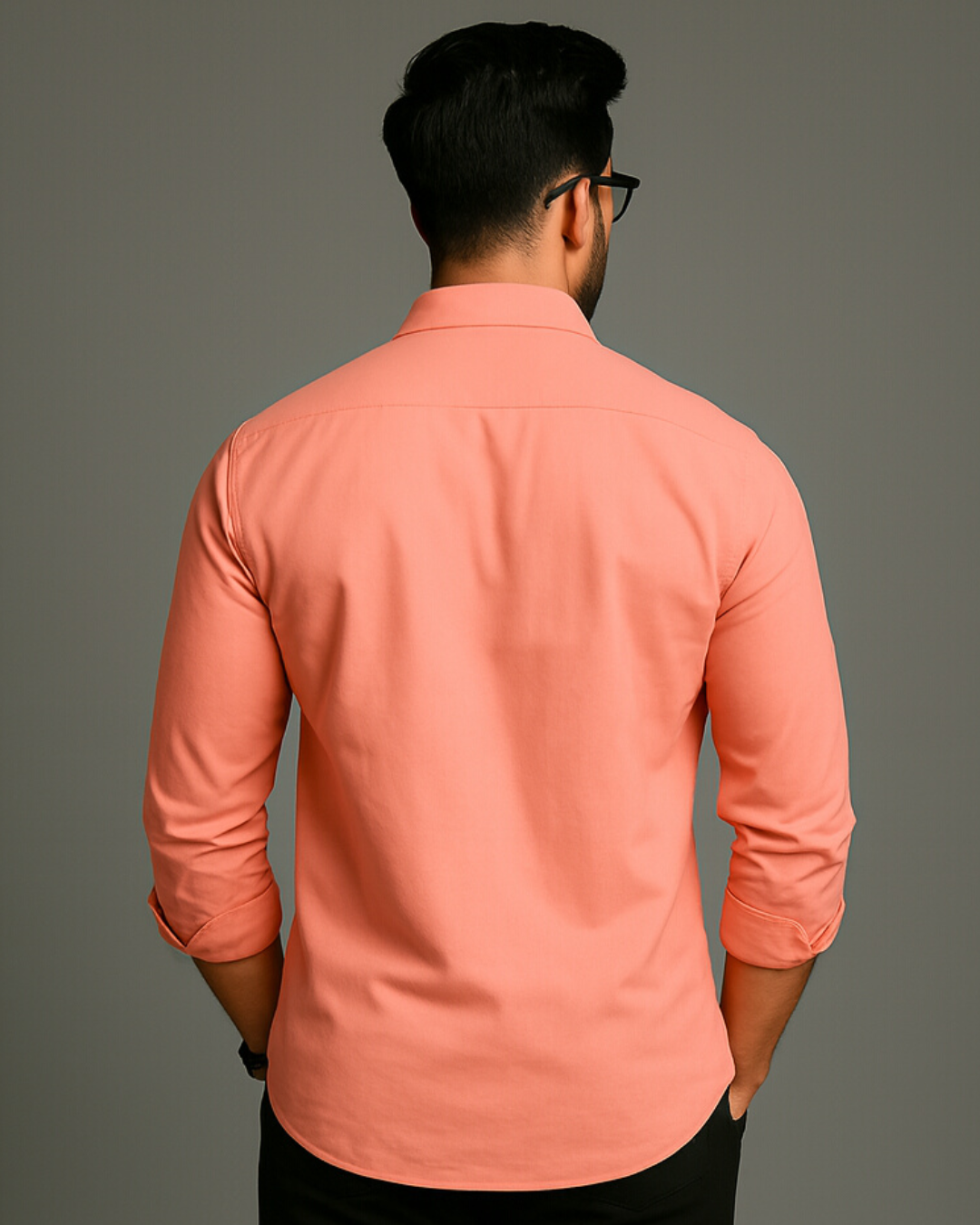 MEN'S SPICE ORANGE FULL SLEEVE SHIRT