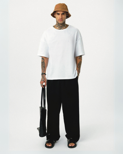 MEN'S MONOCHROME CO-ORDS SET (WHITE AND BLACK)