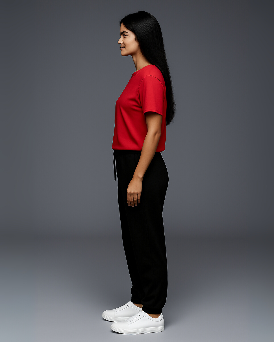 WOMEN'S SCARLET BLACK CO-ORDS SET (RED AND BLACK)