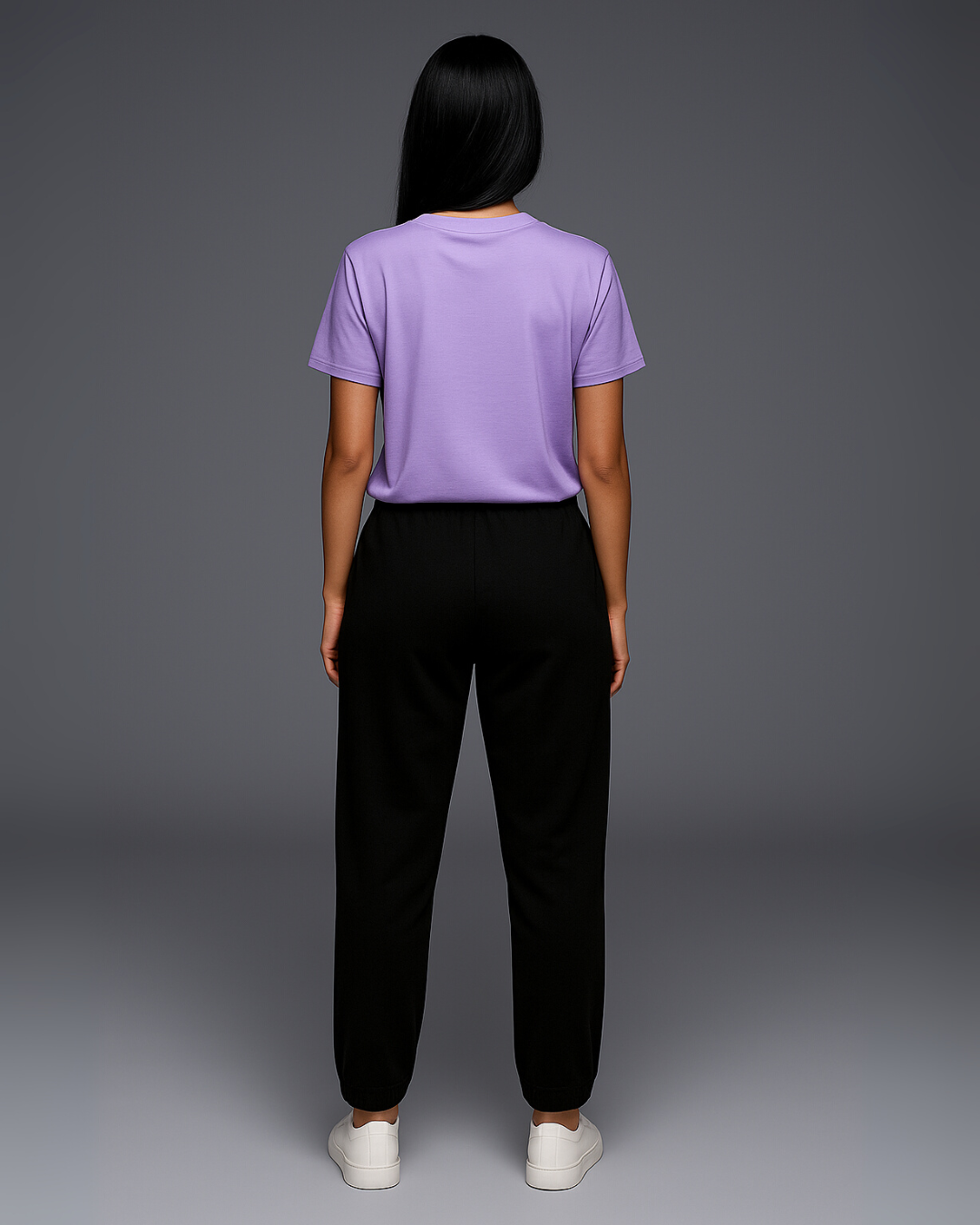 WOMEN'S LILAC SHADOW CO-ORDS SET (PURPLE AND BLACK)