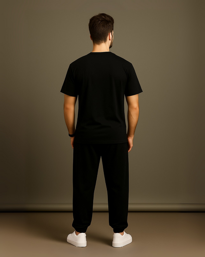 MEN'S SHADOW BLACK CO-ORDS SET (BLACK AND BLACK)