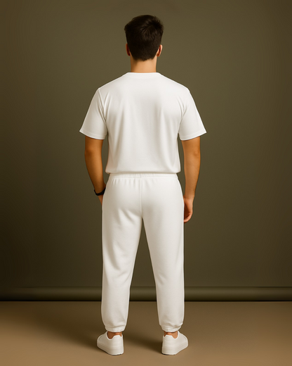 MEN'S IVORY WHITE CO-ORDS SET (WHITE AND WHITE)